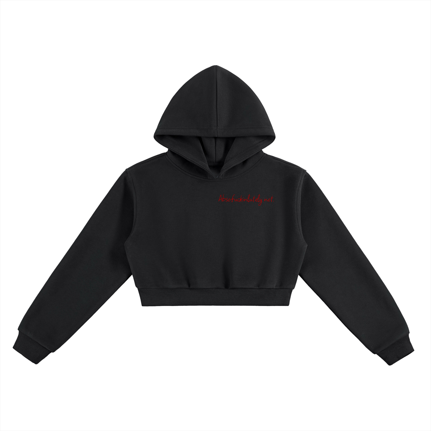 Absolutely Not.™ Cropped Hoodie